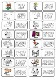 IRREGULAR VERBS - DOMINOS - SET 2