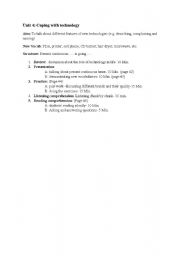 English Worksheet: A Sample for Lesson  Plan