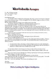 English Worksheet: 