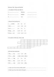 English Worksheet: Months and Days