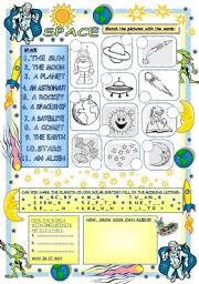 English Worksheet: Elementary Vocabulary Series12 - Space