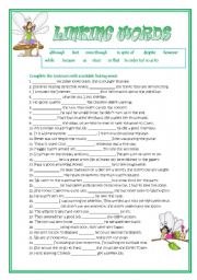 English Worksheet: Linking words