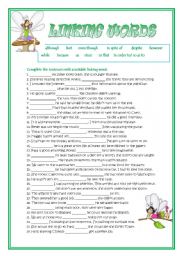 English Worksheet: Linking words