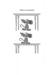 English Worksheet: Where is the mouse?