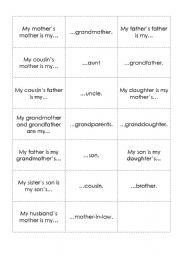 English Worksheet: Family riddles
