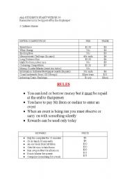 English Worksheet: money