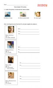 English Worksheet: DVD ACTIVITY - NIMS ISLAND