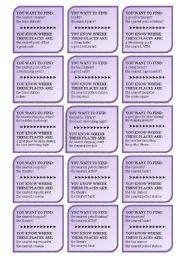 English Worksheet: Directions - conversation mingle