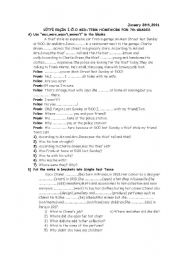 English Worksheet: REVISION WORKSHEET