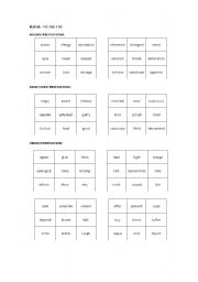 English worksheet: TIC-TAC-TOE WHAT PREPOSITION DO YOU USE WITH...?