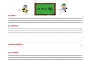 English Worksheet: All about ME!