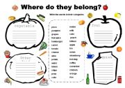 English Worksheet: WORD CATEGORIES 3