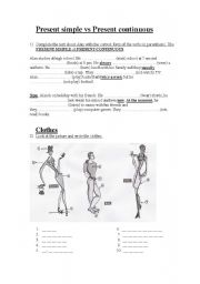 English Worksheet: Present Simple vs Present Continuous