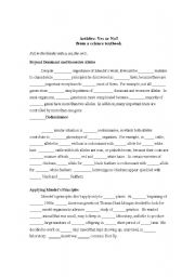 English Worksheet: Articles: Definite, Indefinite, or None at all