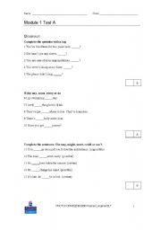 English worksheet: Quetion Tags