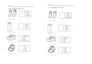 English worksheet: clothes