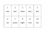 English worksheet: The numbers