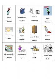 Pronunciation game : regular verbs at the simple past