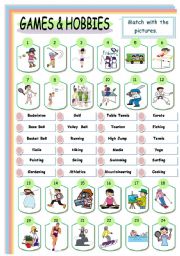 Games and Hobbies 2  of 3