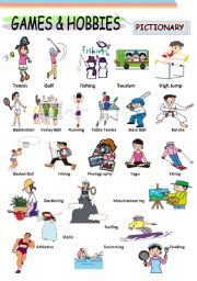 English Worksheet: GAMES AND HOBBIES : 3 of 3
