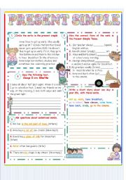 English Worksheet: PRESENT SIMPLE