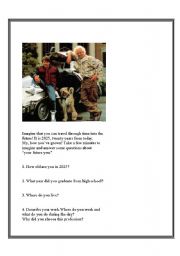 English Worksheet: Mcfly into the future