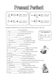 Present perfect, two pages 