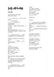 English Worksheet: LOVE BITES