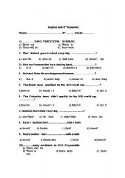 English Worksheet: 1 grade worksheet