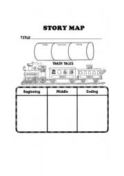 English Worksheet: Story map