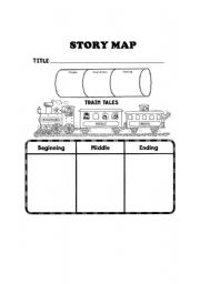 English worksheet: Story map