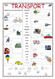 English Worksheet: Transport