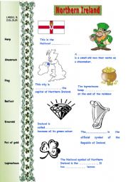 English Worksheet: The UK: Northern Ireland 