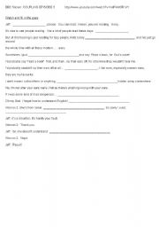 English worksheet: BBC Coupling EPISODES 1 & 5