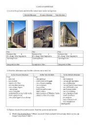 English Worksheet: LONDON MUSEUMS