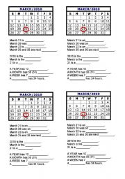 English Worksheet: Days of the Week