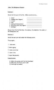 English Worksheet: The Madagascar Penguins