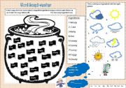 English Worksheet: word soup2-weather