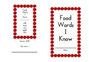 English worksheet: Food Words I Know