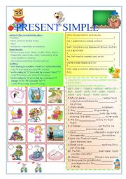 English Worksheet: Present Simple