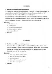 English Worksheet: another 10 cards for speaking activities - elementary level