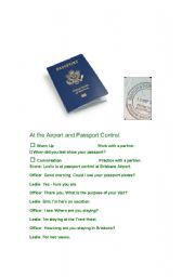 English Worksheet: At the Airport