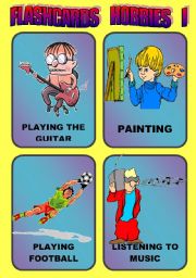 FLASHCARDS: HOBBIES (I)