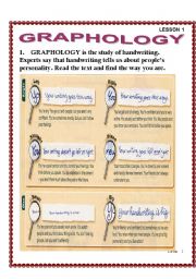 English Worksheet: graphology and personality