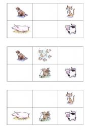 English Worksheet: Bingo animals