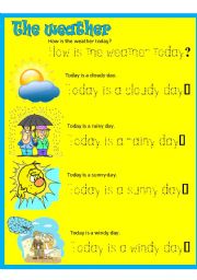 English Worksheet: Weather tracing