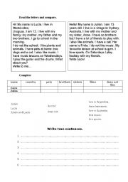 English Worksheet: Present simple