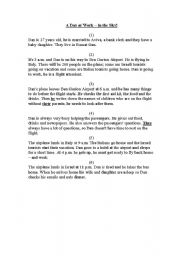 English Worksheet: A Day at Work