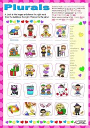 English Worksheet: Plural of Nouns