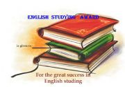 English Worksheet: English language award  